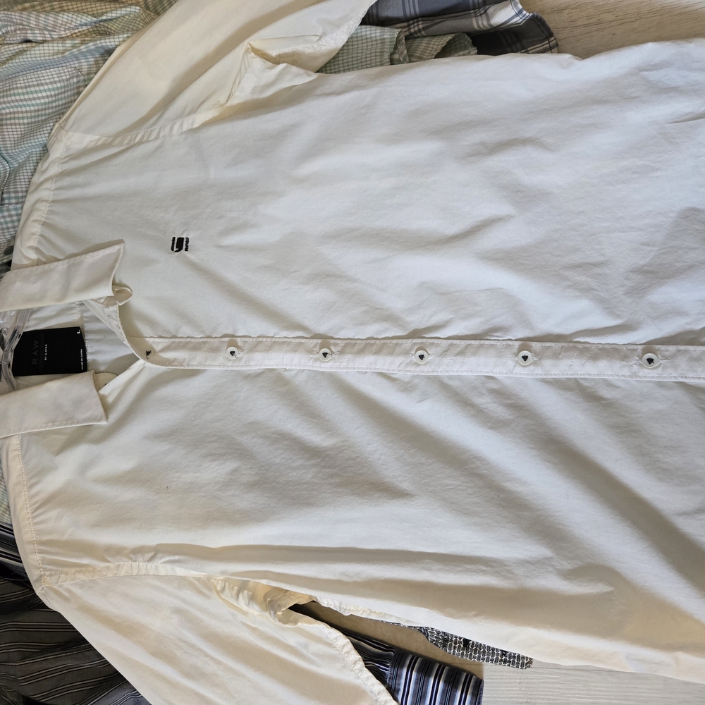 Men's White Button-Up Shirt